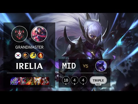 Irelia Mid vs Ryze - KR Grandmaster Patch 11.18