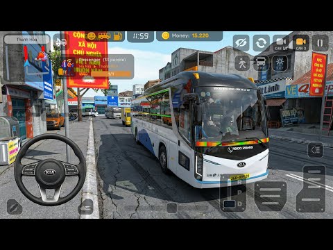 Coach Bus Simulator Vietnam #2 | Kia Granbird Bus Take Passengers to Thanh Hóa