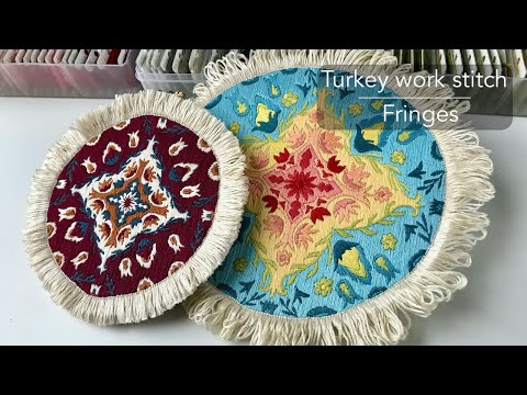 Turkey work stitch tutorial