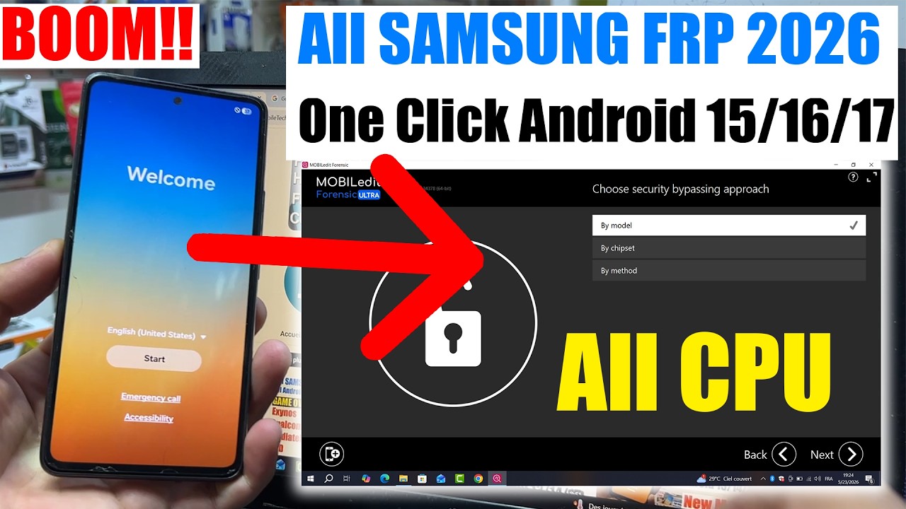 Samsung FRP Tool 2026, Google Account Remove Android 13/14/15/16/17 | FRP Bypass A13/A14