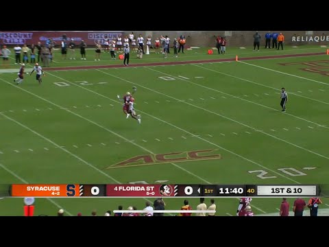 Seminole Moments: Keon Coleman's Incredible One-Handed Catch vs. Syracuse (2023)