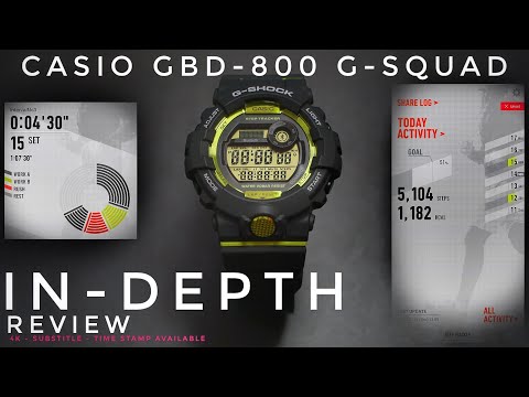 Casio GBD-800-8JF G-Shock Step Tracker watch unboxing & review