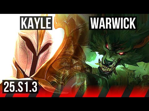KAYLE vs WARWICK (TOP) | 4/1/2 | KR Master | 25.S1.3