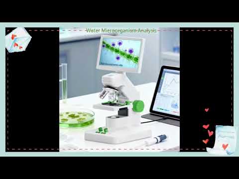 Advanced Biological Digital Microscope 7 inch Display