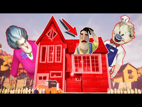 DELİ ÖĞRETMEN ve KORKUNÇ DONDURMACIYI BİTİRDİK 😱 Hello Neighbor Ice Scream 4 Mod 2