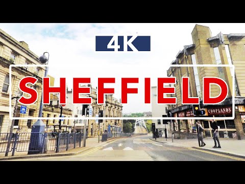 SHEFFIELD DRIVE | Arundel Gate to Bramall Lane | Sheffield Tour filmed in 4K