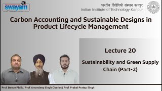 Lecture 20 : Sustainability and Green Supply Chain (Part-2)