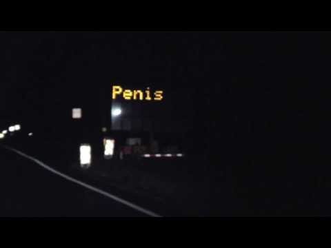 Funny Hacked Road Sign.