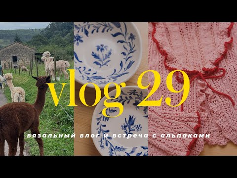 VLOG 29 - knitting vlog, finished cardigan, ceramics and a trip to the north of Spain to an alpac...