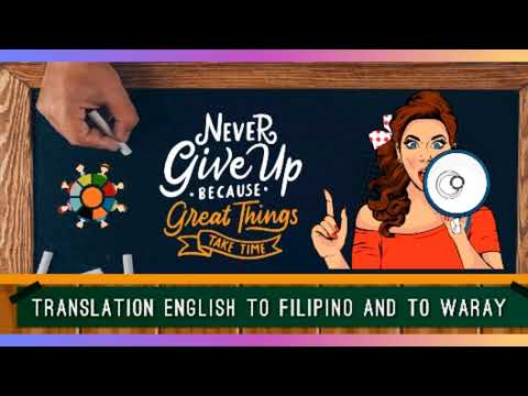 Learn to Translate English | Filipino | Waray || Greetings and Conversations