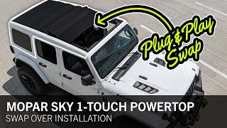 Is the Mopar Sky One-Touch Power Top Plug & Play? Jeep JL Top Swap Explained!