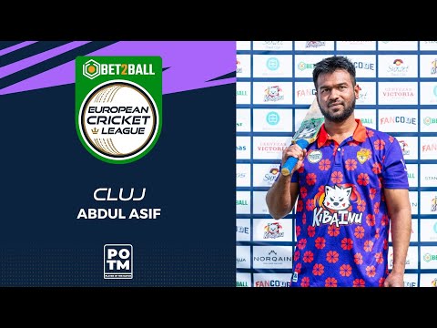 POTM: A.Asif  - CLJ vs BRE | Highlights | Bet2Ball European Cricket League Day 1, Group C | ECL22