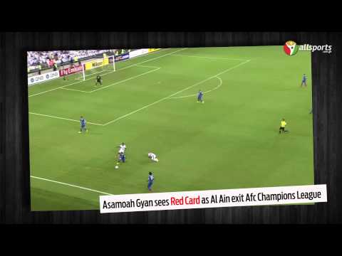 Asamoah Gyan (red card)