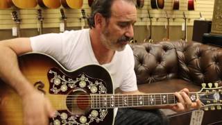 Jason Sinay playing our Gibson J-200 Bob Dylan Signature here at Norman's Rare Guitars