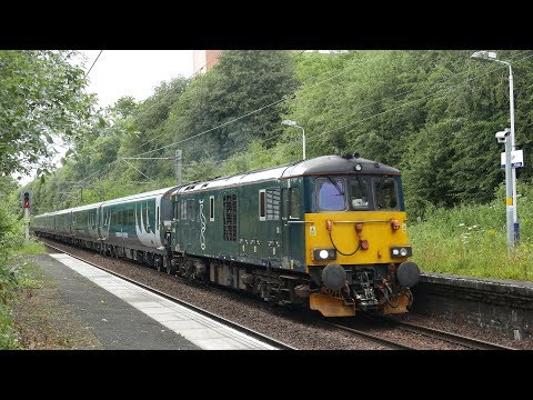 Class 73 no. 73969 Caledonian Sleeper Mk5 ECS at Singer 3/7/19