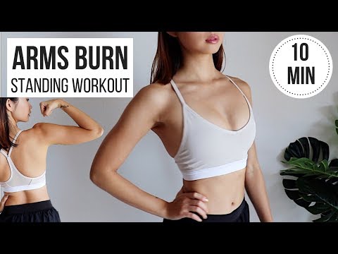 BEST Standing Arms Workout! 10 min BURN & TONING (No Equipment, Perfect For Beginners) ◆ Emi ◆ thumnail