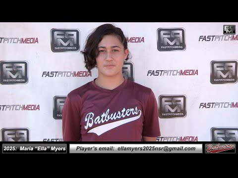 2025 Maria Isabella “Ella” Myers 4.0 GPA - Pitcher & Second Base Softball Skills Video - Batbusters
