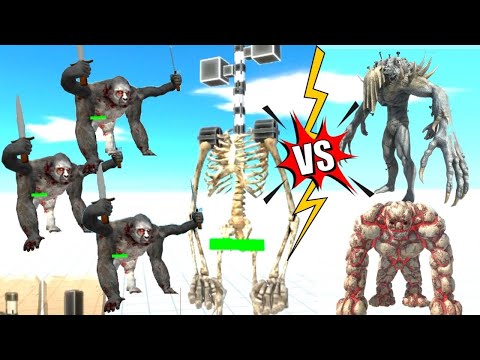 MUTANT GORO BROTHERS + SIREN HEAD VS 3X INFERNALS  - ANIMAL REVOLT BATTLE SIMULATOR
