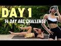 14 Day Abs Challenge Day 1 Workout No Equipment