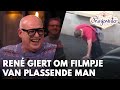 René giert om filmpje van plassende man: 'Hij valt in z'n eigen zeik!' | DE ORANJEWINTER