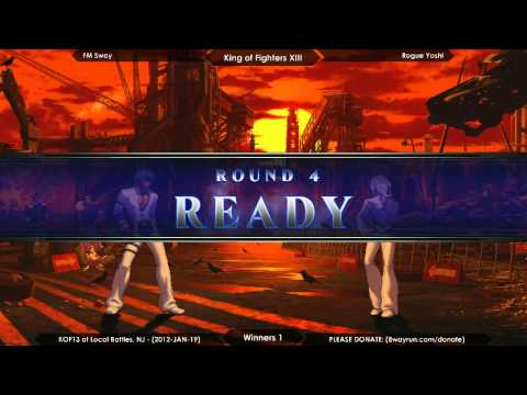 LB KOFXIII #01 - W1 - FM Sway VS Rogue Yoshi