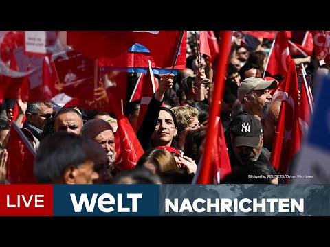MASSENPROTESTE GEGEN ERDOGAN: Hunderttausende protestieren in der Türkei für Imamoglu | Livestream