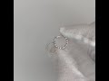 Сережки-кільця (конго) срібні доріжка з фіанітами (D4152OR0019 R14)
