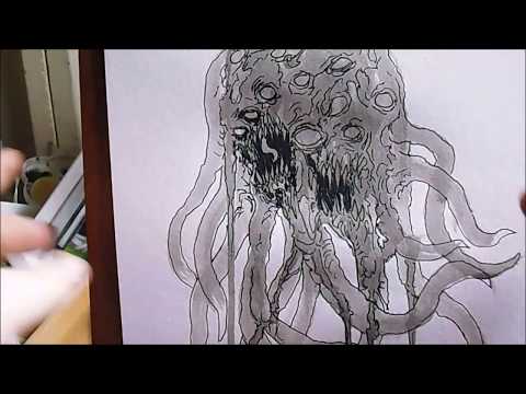 How To Draw A Cthulhu Shoggoth Creature