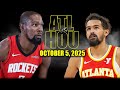 Houston Rockets Vs Atlanta Hawks Full Game Highlights October 6 2025 NBA Preseason