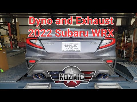 Kozmic 2022 Subaru WRX baseline dyno results | ETS Axleback exhaust install - FAIL