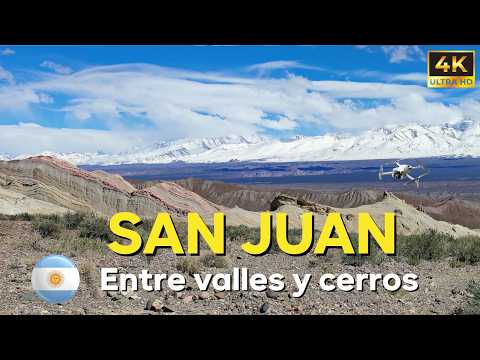 🇦🇷SAN JUAN DESDE EL AIRE y en 4K | Increíbles paisajes de Ullúm y Calingasta