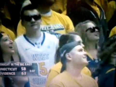 WVU student doing bernie dance on ESPN