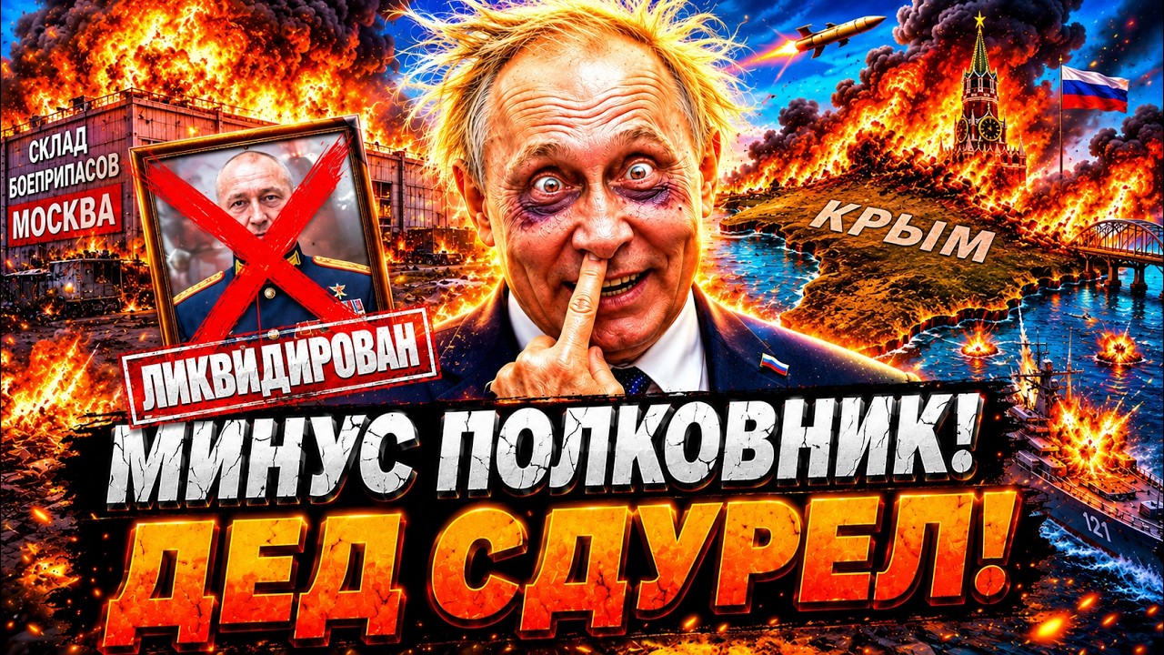 СТАРЫЙ МРАЗОТИК ОБЕЗУМЕЛ! 💥 Минус ПОЛКОВНИК РФ. Горит склад в ПОДМОСКОВЬЕ @Ma