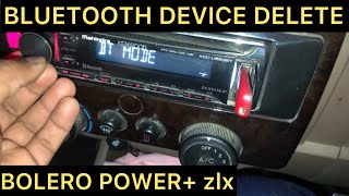 How to delete paired device in bolero’s audio player | bolero power+ zlx mei Bluetooth device delete