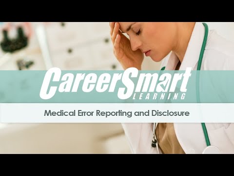 What is error reporting in healthcare?
