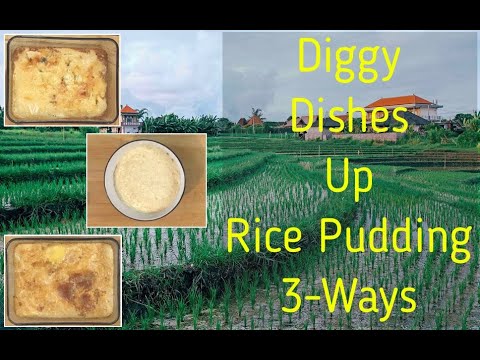 Diggy Dishes Up - Rice Pudding 3-Ways | School, Creamy & Luxurious