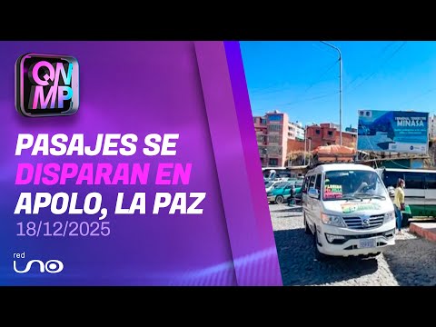 Pasajes se disparan en Apolo, en La Paz, en Que No Me Pierda