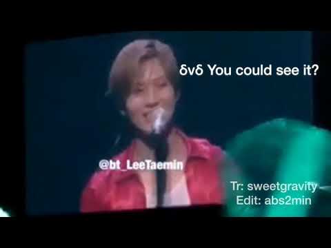 181011 Taemin shirt almost fell of during Tiger @SIRIUS TOUR (TALK ENG SUB)