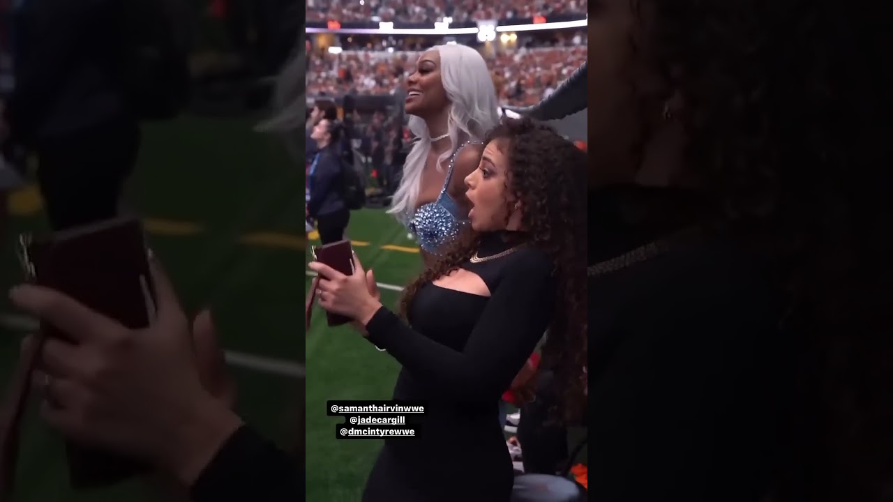 Samantha is a vibe, Jade is a baddie, Drew 🤐 #samanthairvin #jadecargill #wwe #wweraw