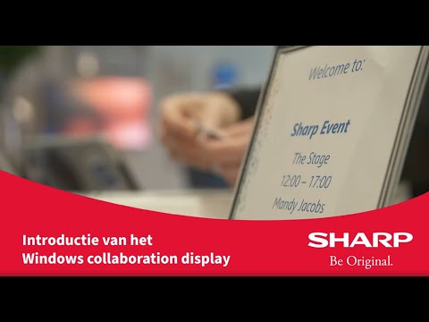 Windows collaboration display van Sharp