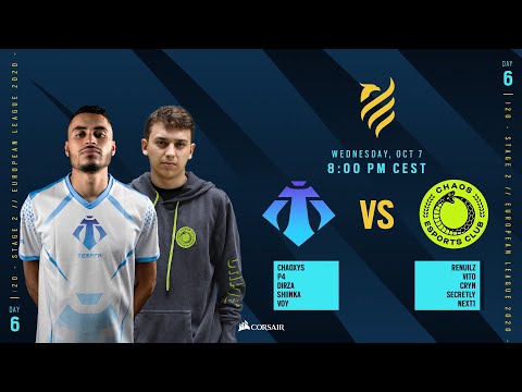 Tempra vs Chaos EC // Rainbow Six European league 2020 - Stage 2 - Playday #6