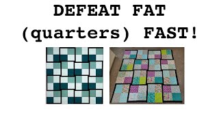 FAT QUARTERS 5-HOUR QUILT TOP | Easy Quilt Top In A Day | Free Tutorial| Looks harder than it is!