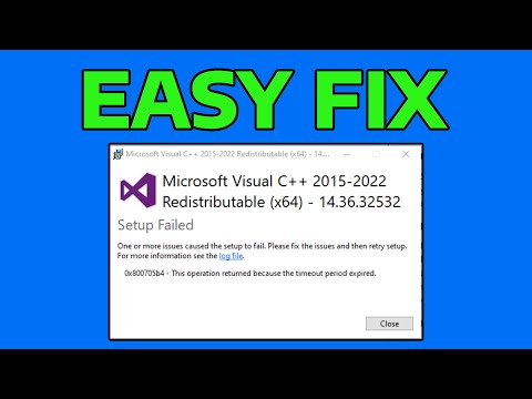 How To Fix Microsoft Visual C++ Setup Failed Error