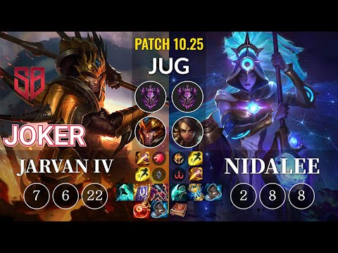 SB joker Jarvan IV vs Nidalee Jungle - KR Patch 10.25