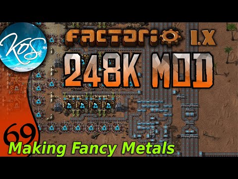 Factorio 248k Mod 69 -  FINISHING THE FANCY MATERIALS FACTORY!  - Tips & Tricks