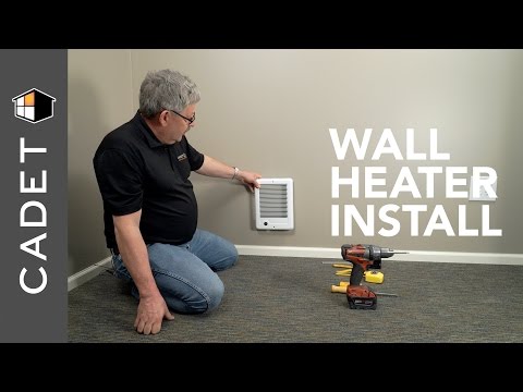 How to install wall heater with built-in thermostat