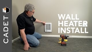 How to install wall heater with built-in thermostat | Cadet Heat
