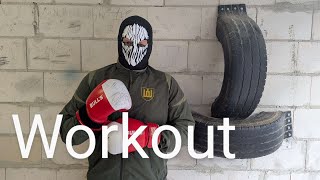 Wall Tire Punching Bag (Workout)