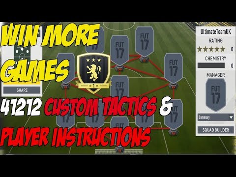 FIFA 18 - 41212 (Wide) Custom Tactics and Player Instructions | Full EXPLANATION