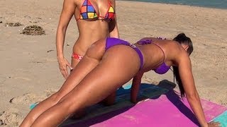 How to Do Push-ups Correctly! By Two Sexy Girls